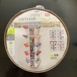 Smart Carousel Organizer, 40 Pockets 5 Shelves